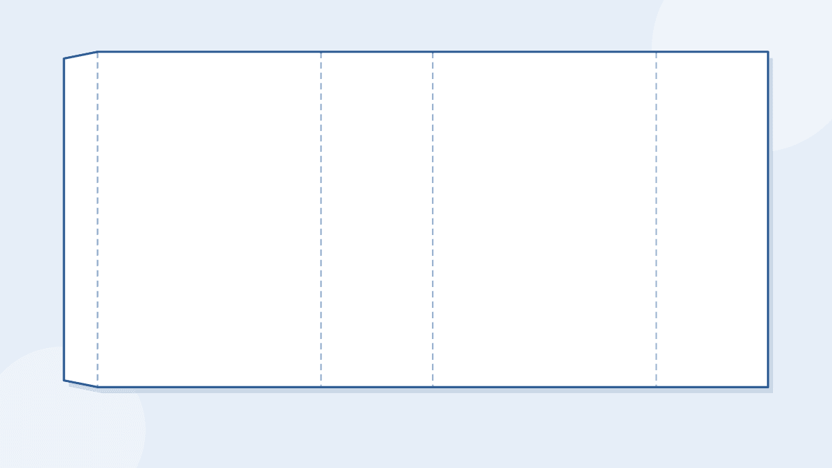 A flat packaging sleeve pattern