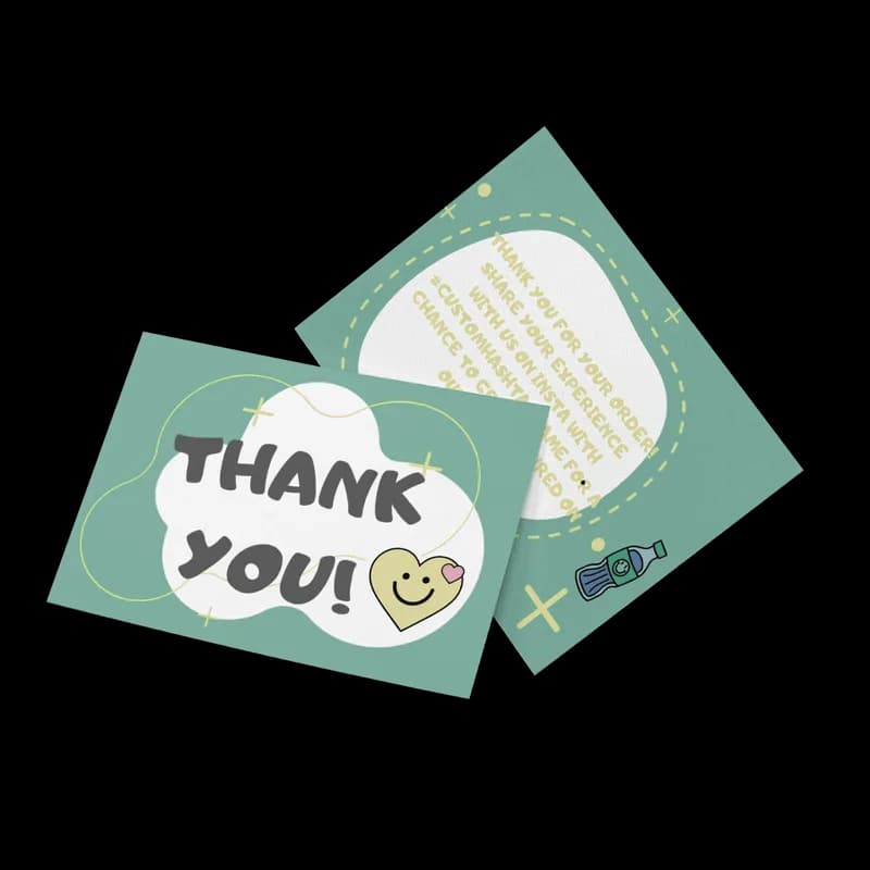 Bath bomb cards and flyers
