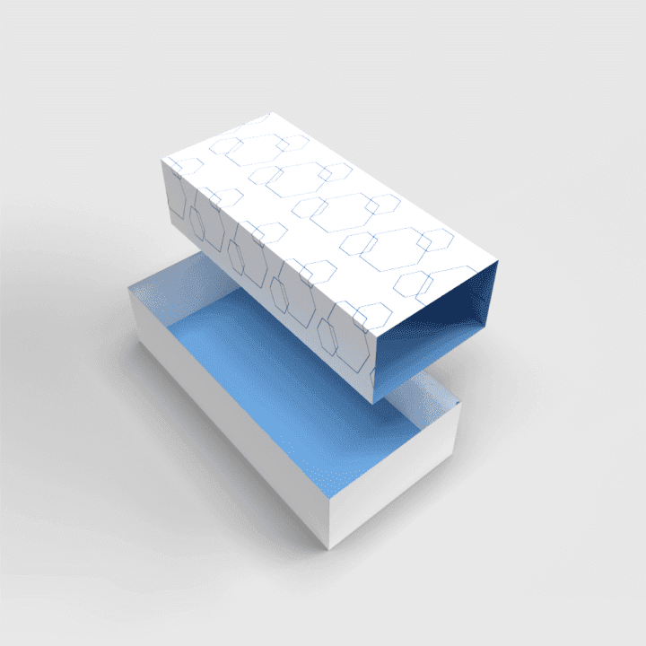 Tray and sleeve box with a double-wall tray, thin walls