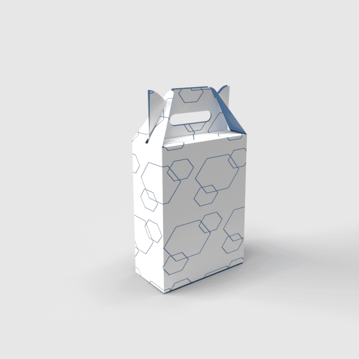 Gable box with a carry handle