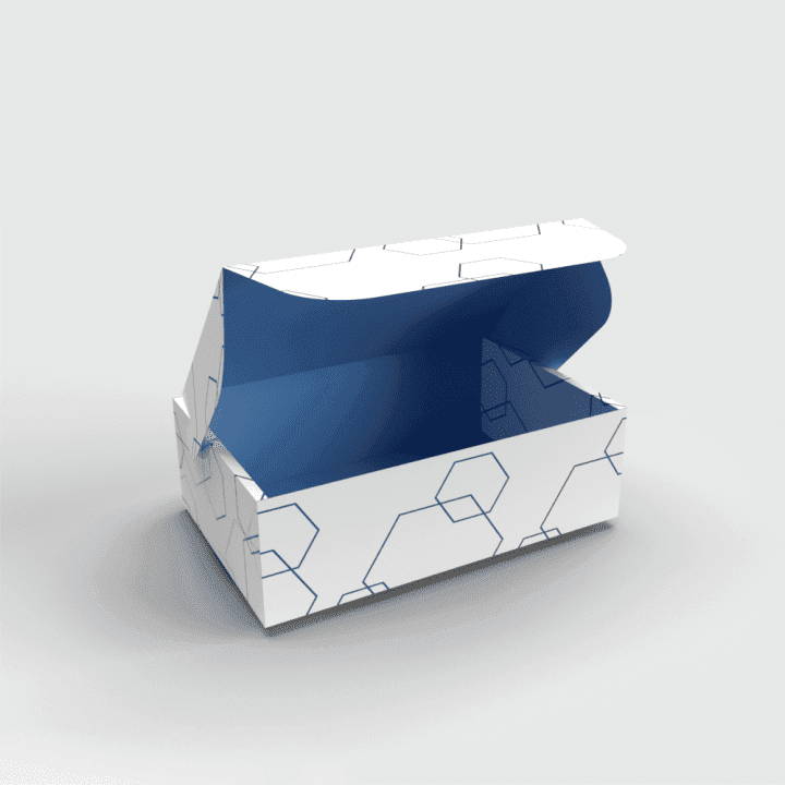 Mailer box with a 3 flap lock closure