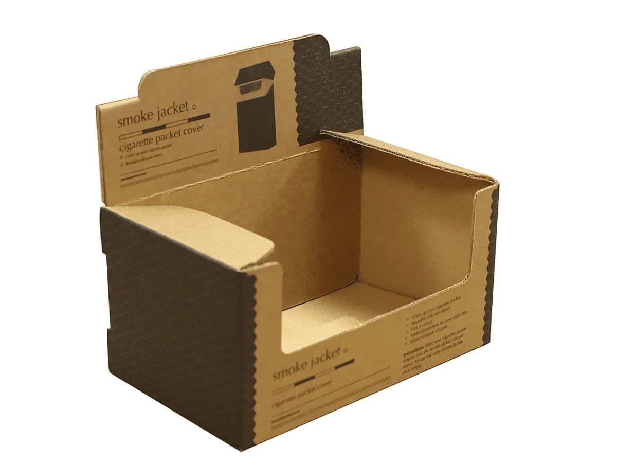 Corrugated cardboard display box