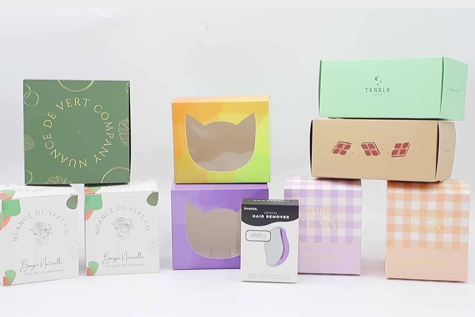 Different folding carton styles
