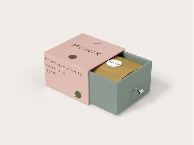 Slide out packaging box drawer boxes