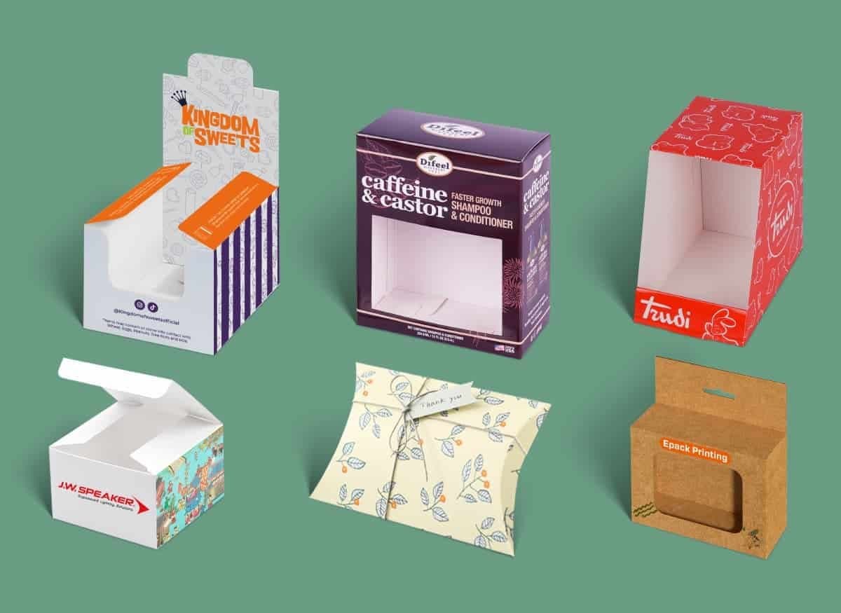 Folding carton boxes used as primary and secondary retail packaging