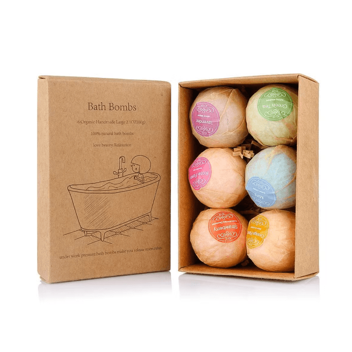 Bath bomb lid and tray boxes