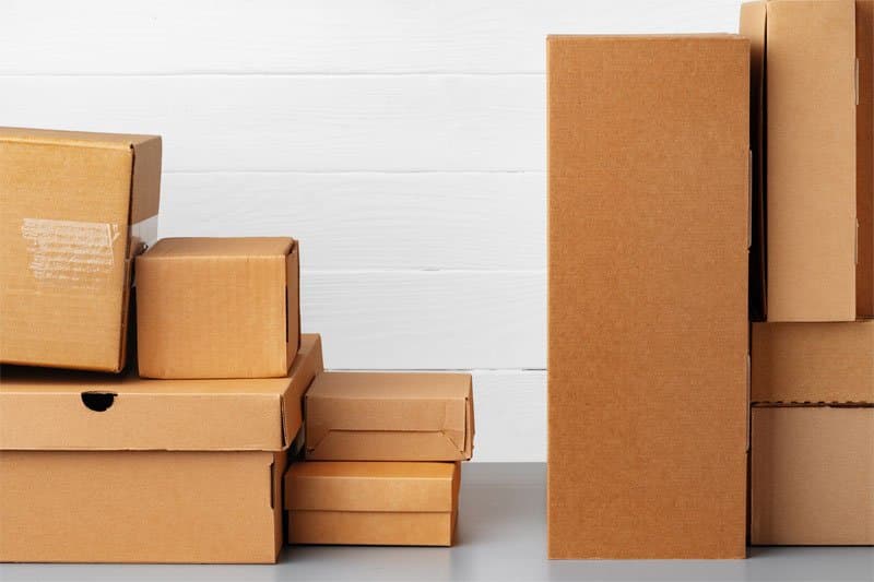Corrugated cardboard boxes
