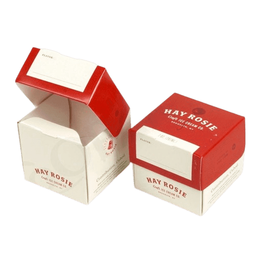 Foldable Lid and Base Cream Boxes