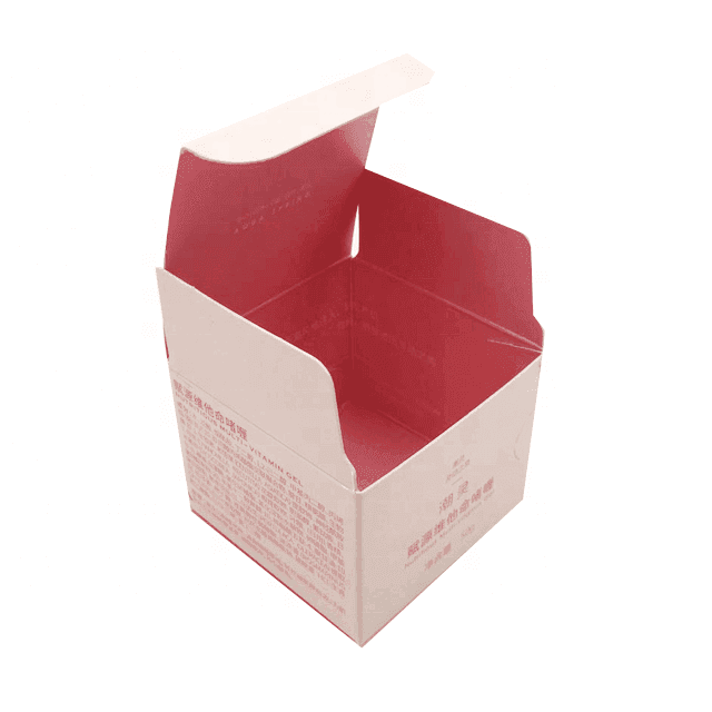 Custom printed tuck end cream boxes