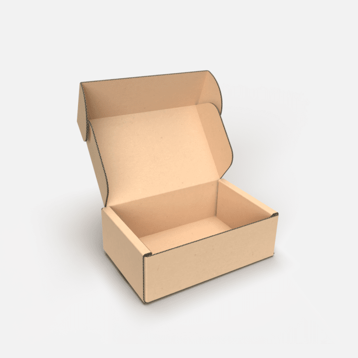 Tab Lock Roll End Corrugated Box Standard Mailer