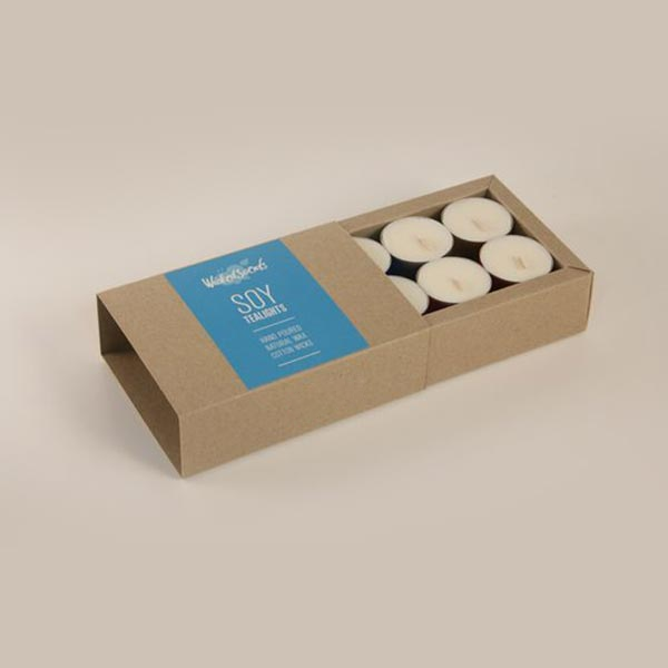 custom candle tray and sleeve