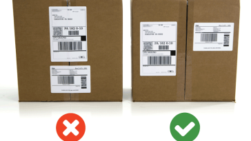 Where To Place Shipping Label on Box