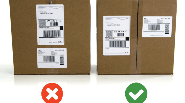 Where To Place Shipping Label on Box
