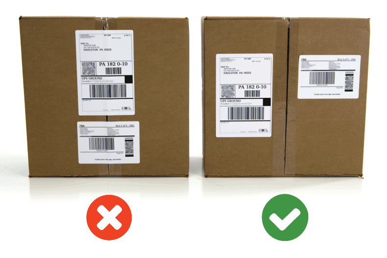 Where To Place Shipping Label on Box