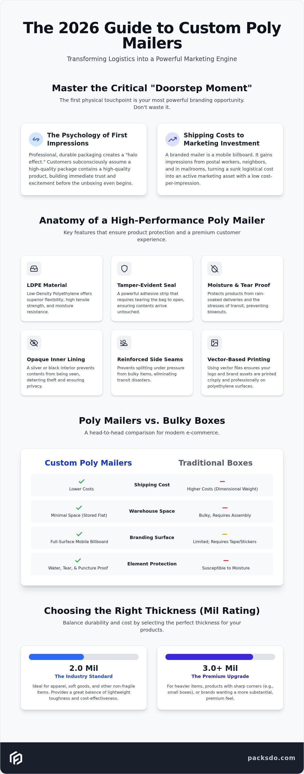 Custom Poly Mailers with Logo: The 2026 Guide to Branded Shipping