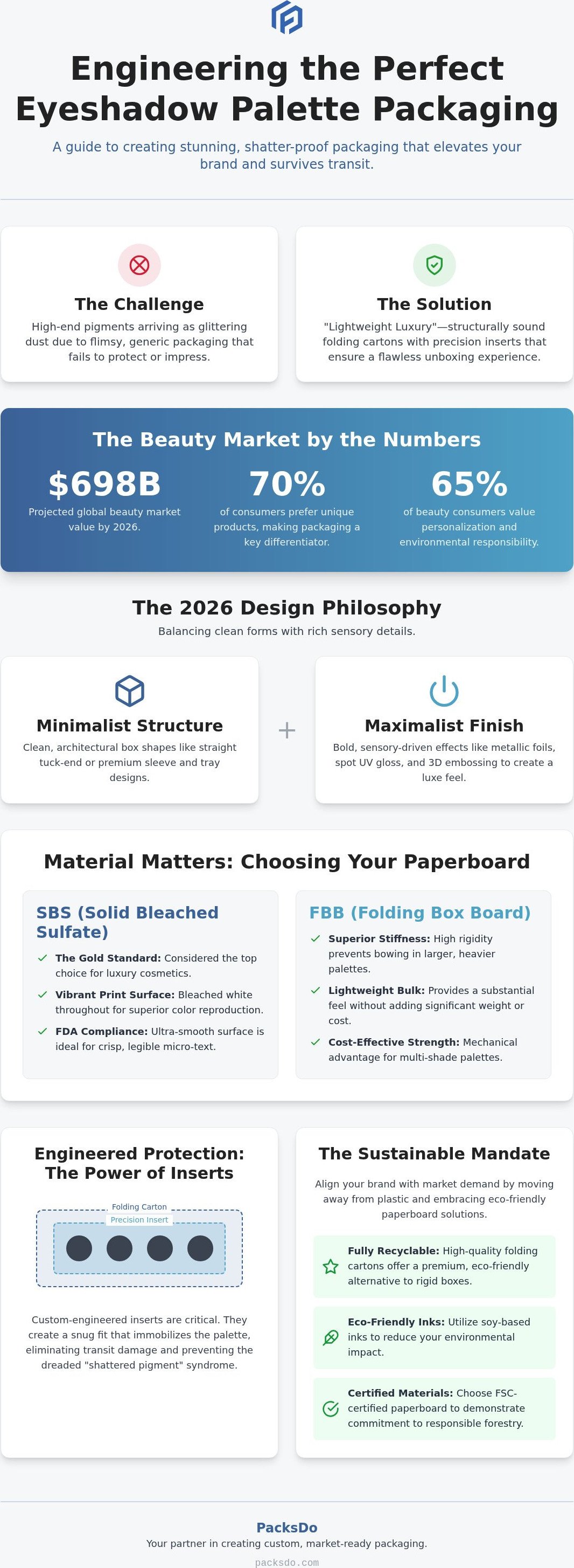 Custom Eyeshadow Palette Packaging: The 2026 Guide to Luxury and Protection